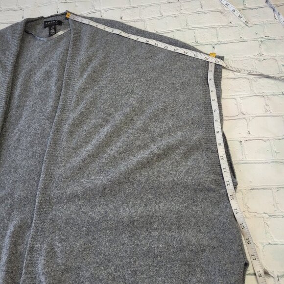 Halogen women’s dark gray one size open front oversized sweater shrug cardigan - Picture 5 of 12